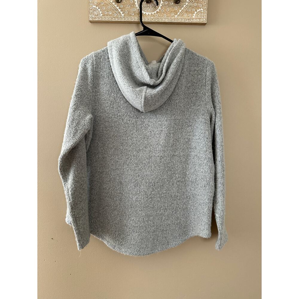 Loft Women's Gray Pullover Hooded Cozy Sweater - Picture 4 of 4